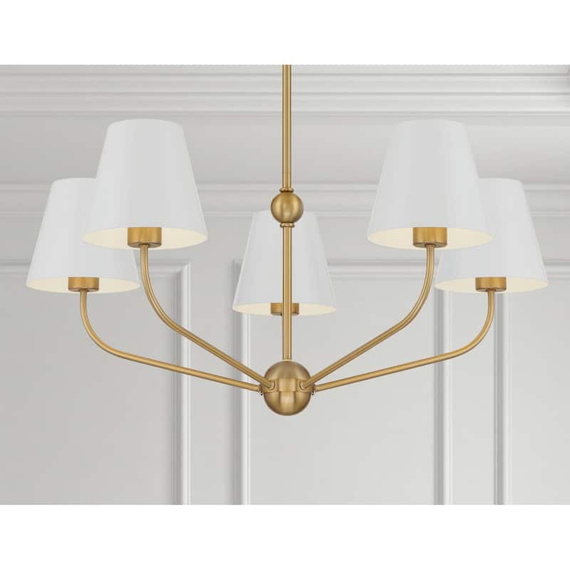 Crystorama Lighting Group XAV-B9315 Xavier 5 Light 28" Wide Chandelier
