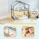 preview thumbnail 8 of 6, Twin Over Twin House Bunk Bed with Roof for Kids Sleeping and Play
