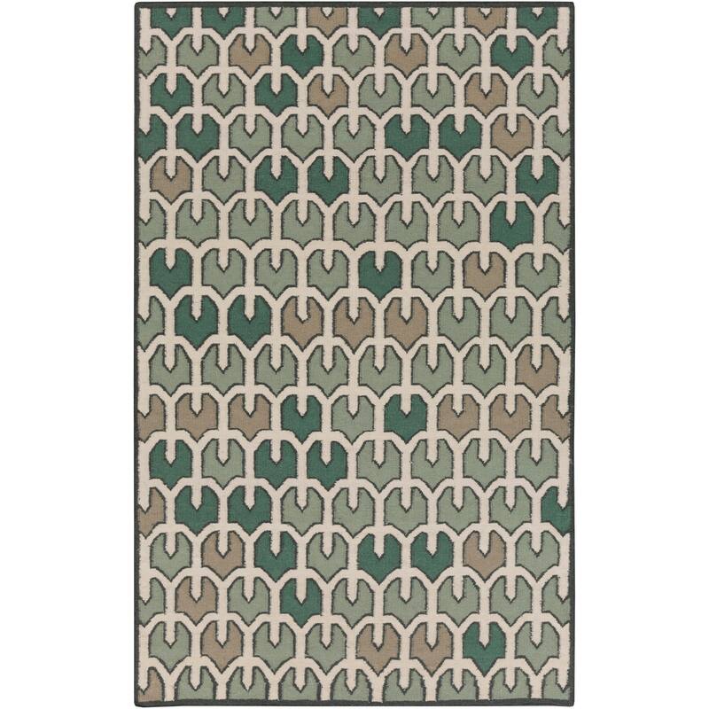 Hand-woven Brett Reversible Wool Area Rug
