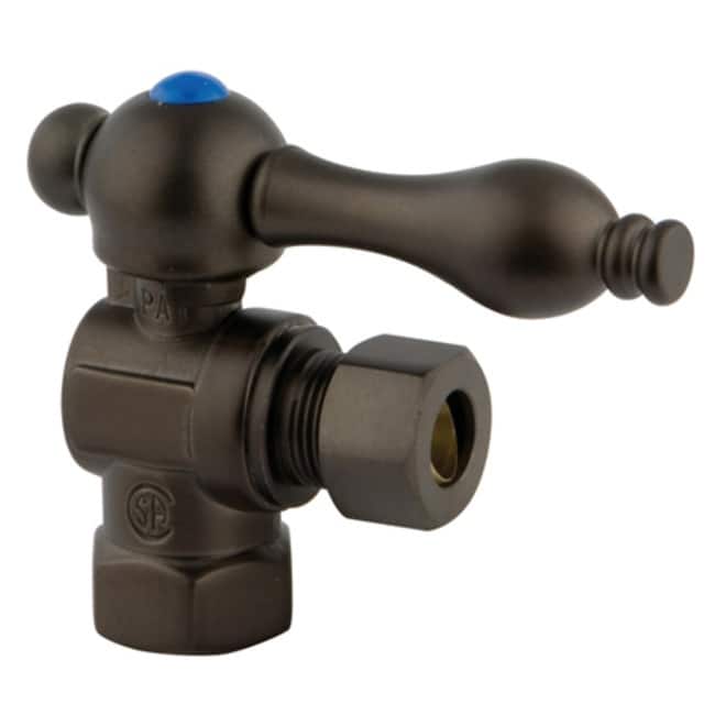 Kingston Brass Vintage Angle Stop with 3/8 Inch IPS, 3/8 Inch OD Comp