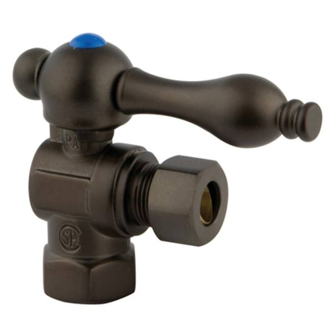Kingston Brass Vintage Angle Stop with 3/8 Inch IPS, 3/8 Inch OD Comp
