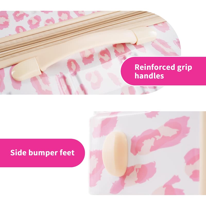 3 Piece Luggage Sets, Hardshell Lightweight PC Suitcase Set w/TSA Lock