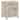 August White Washed 1-door Accent Cabinet