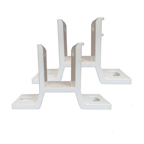 ALEKO Wall Mounting Brackets for Retractable Awnings Lot of 2 White
