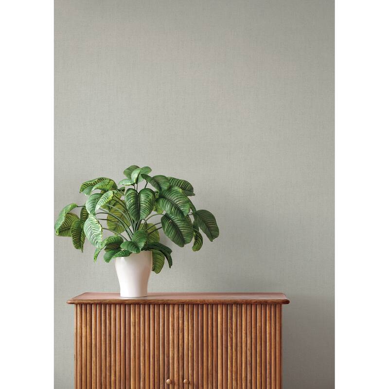 A-Street Prints Naim Grey Solid Texture Wallpaper