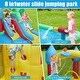 preview thumbnail 4 of 6, Kinbor Bounce House Inflatable Water Slide w/ Jumping Area, Climbing Wall Blower Basketball Rim Water Cannon Splash Pool Tunnel