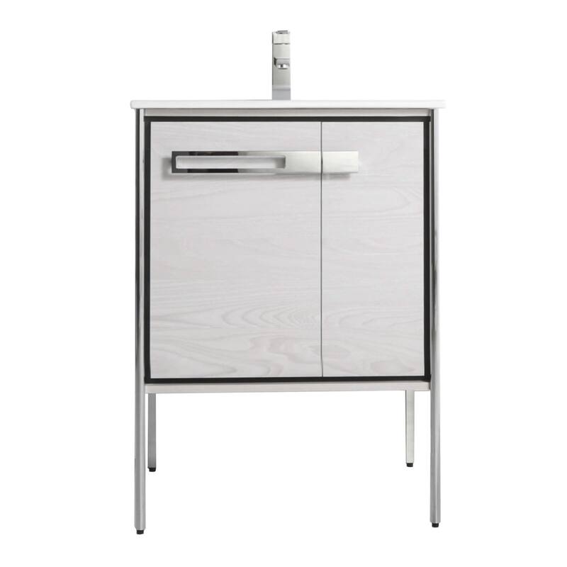 Fine Fixtures Oakville Bathroom Vanity with White Ceramic Sink