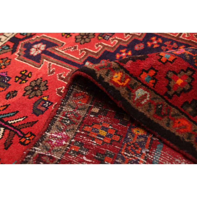 ECARPETGALLERY Hand-knotted Andelz Red Wool Rug - 3'2 x 4'7