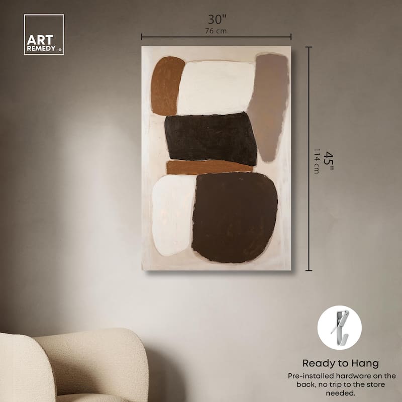Asymmetrical Balance III Canvas by Art Remedy, Gallery Wrapped