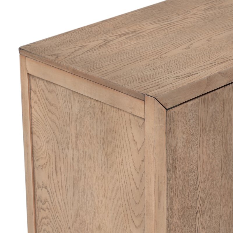 Wooden Cabinet with 2 Metal handles and 2 Doors