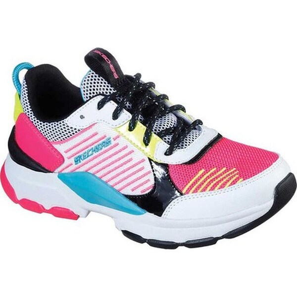 girls white skechers