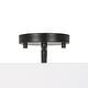 preview thumbnail 17 of 57, French Country Brass Round White Linen Drum Ceiling Light