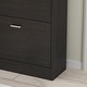preview thumbnail 14 of 13, 23.6"W Trendy Shoe Storage Cabinet with 2 Large Fold-Out Drawers
