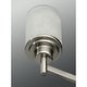 preview thumbnail 10 of 8, Alexa Collection 9-Light Brushed Nickel Etched Linen With Clear Edge Glass Modern Chandelier Light
