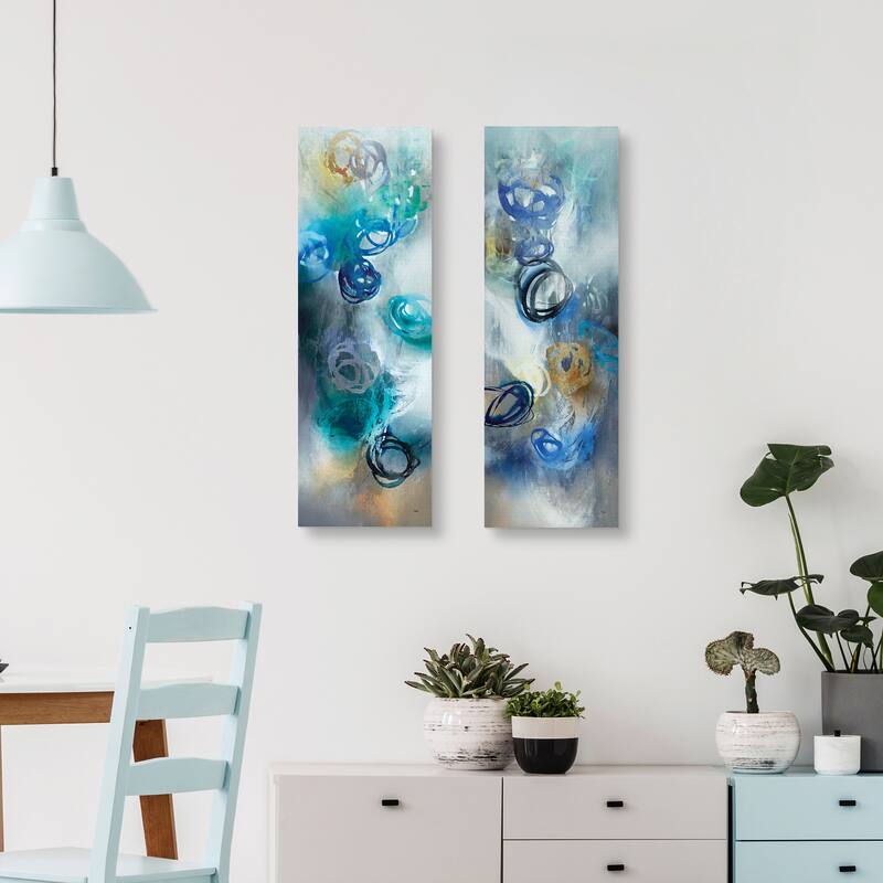 Water Roses I & II by K. Nari Canvas Art Prints