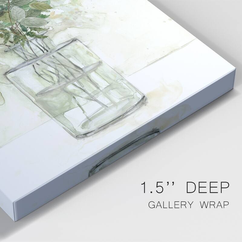 Delicate Greenery I Premium Gallery Wrapped Canvas - Ready to Hang