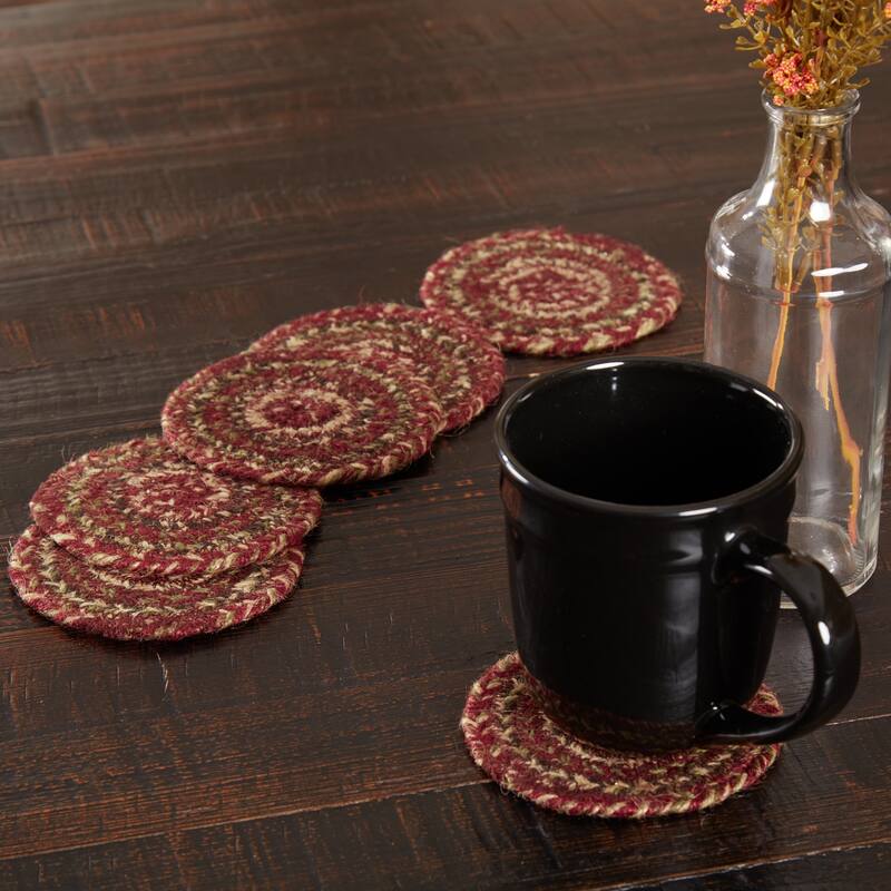 Cider Mill Jute Coaster Set of 6 - 4