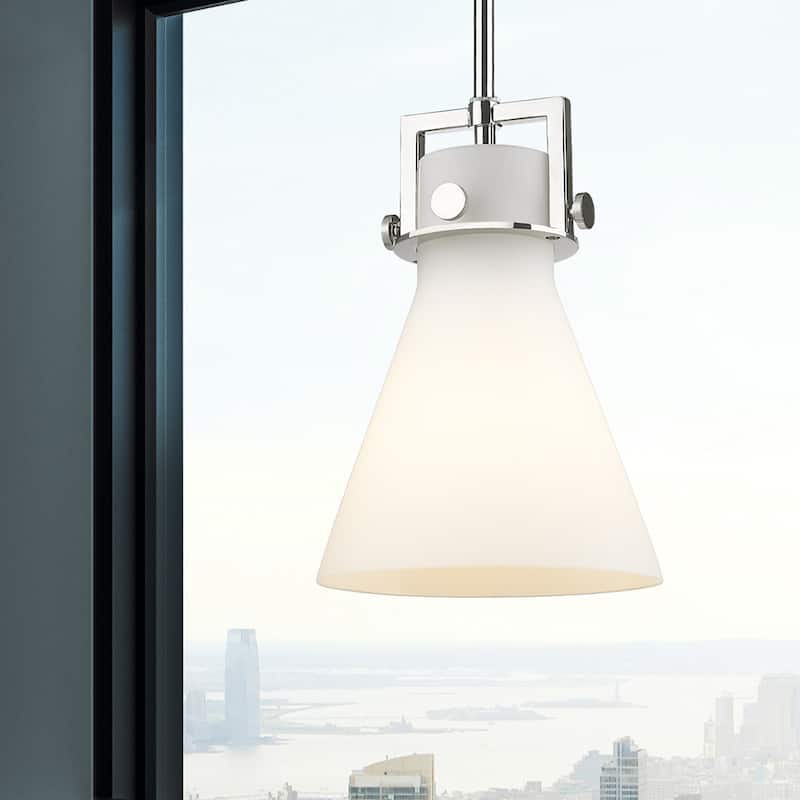 Innovations Lighting Newton Cone - 1 Light 8" Stem Hung Pendant