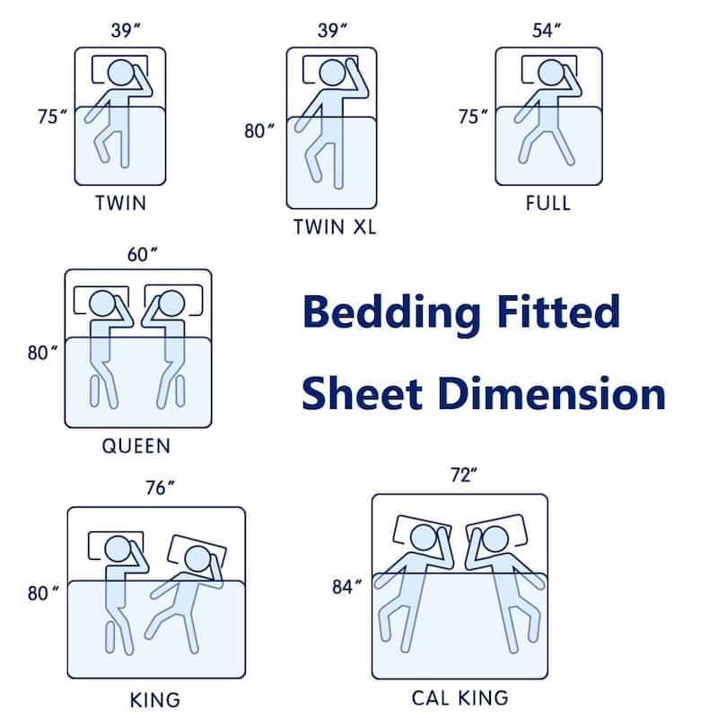 Subrtex Premium Microfiber 15-inch Deep Pocket Fitted Sheet