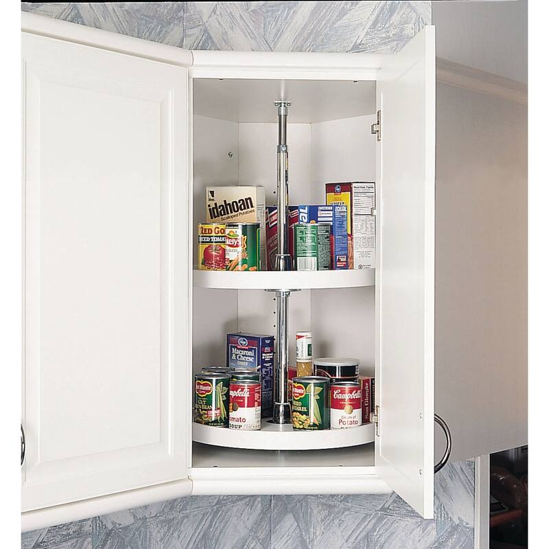 Rev-A-Shelf RAS Polymer 32 Inch Full Circle 2 Shelf Lazy Susan Set
