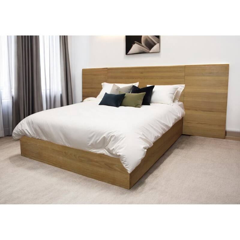 Natural Wood Queen Bed Frame - Queen