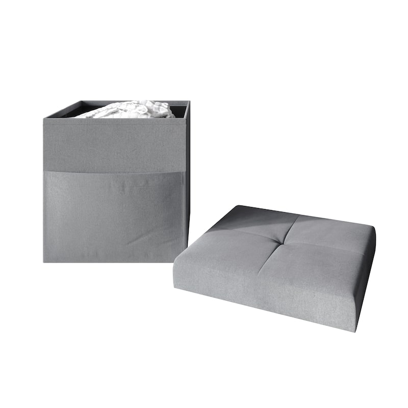 Chico Tufted Upholstered Folding Storage Bench