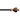 Deco Window Brown adjustable Curtain Rod with Wooden Finials & Bracket