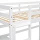 preview thumbnail 5 of 10, Twin Loft Bed with built-in desk and bookcase, White