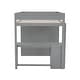 preview thumbnail 14 of 33, Modern Design Wood Loft Bed with Wardrobes and 2-Drawer Desk with Cabinet, Full Size, White