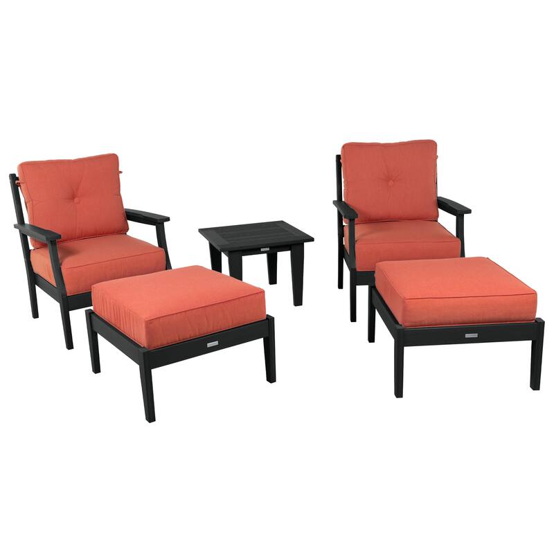 HIGHWOOD Lehigh 5-Piece Deep Seating Set - Canvas Persimmon