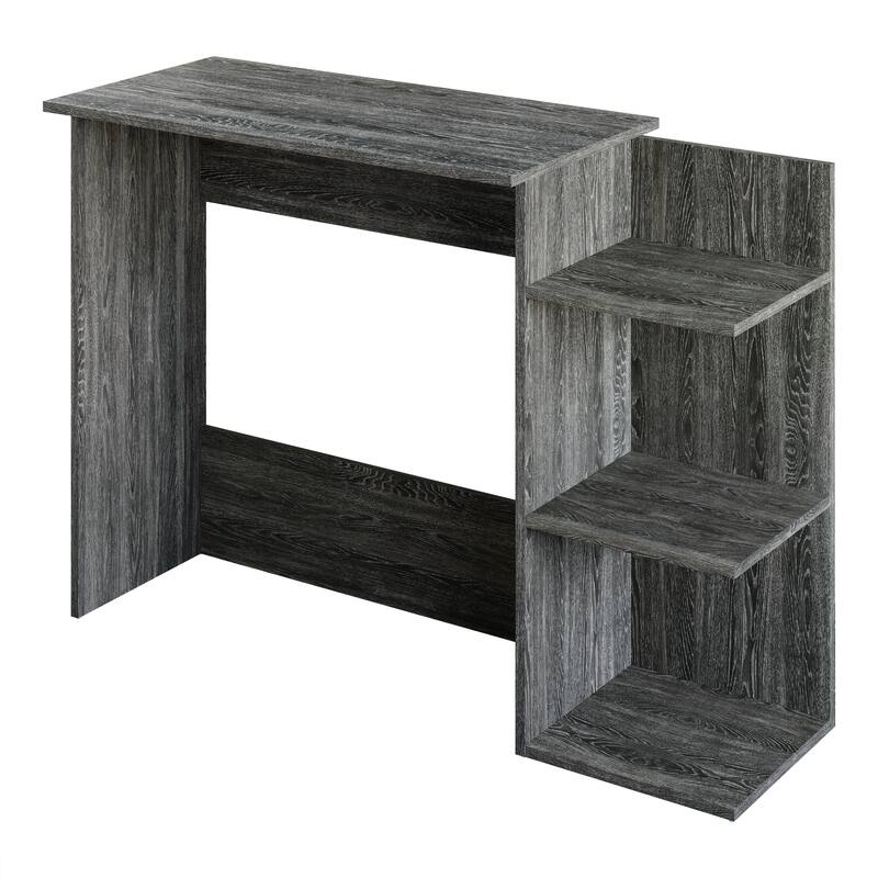 CraftPorch Classic 43 Inch Writing Desk with 3- Open Shelf