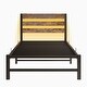 preview thumbnail 14 of 83, LED Platform Bed with Headboard&USB Charging Station