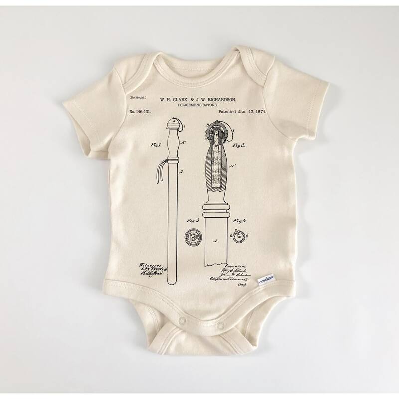 Police Officer - Baby Boy Girl Clothes Infant Bodysuit Funny Cute Newborn - White - 6-9M