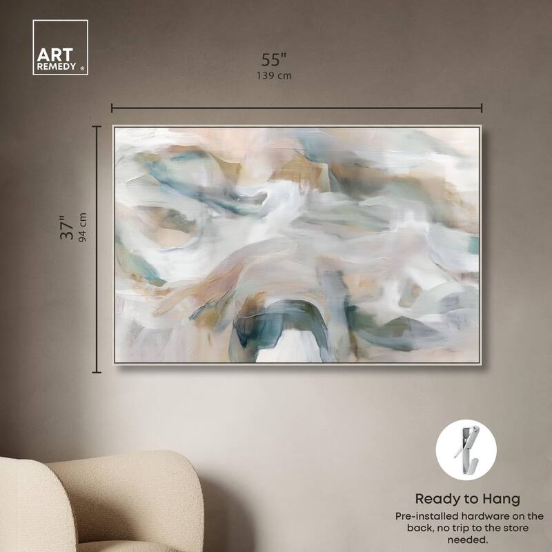 Whispering Colors IV Canvas by Art Remedy