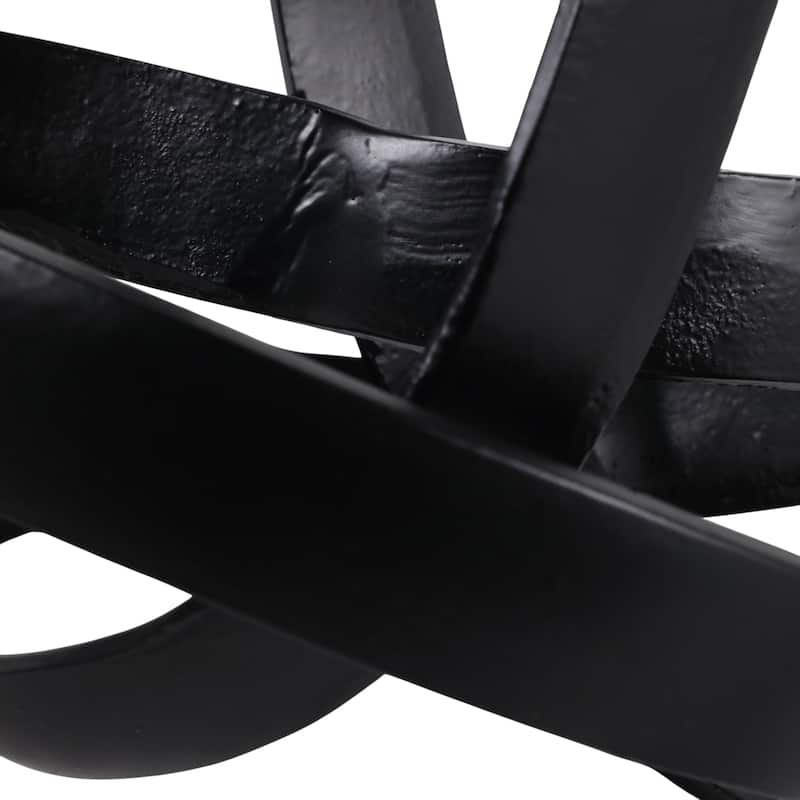 Decorative Aluminum Metal Knot Sculptural - 11"