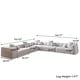 preview thumbnail 15 of 33, Extra Large Linen Corner Sectional Sofa Couch for Living Room Set