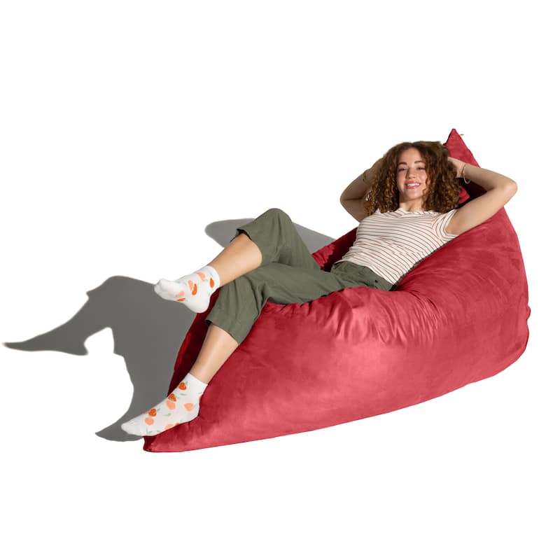 Jaxx 5.5' Huge Bean Bag Floor Pillow and Lounger for Adults - Microsuede