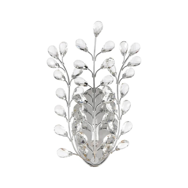 Elk Home Crystique Polished Chrome With Crystal 1 Light Sconce