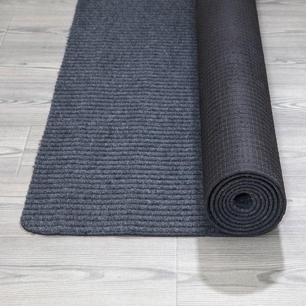 Ottomanson Stepwell Collection Utility Ribbed Stair Treads & Rugs Bed