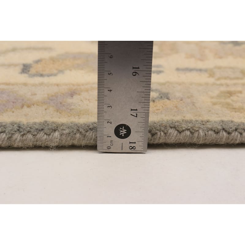 ECARPETGALLERY Hand-knotted Royal Oushak Grey Wool Rug - 5'11 x 8'8