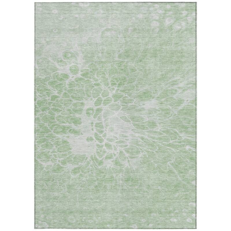HomeRoots Abstract Transitional Rectangle Outdoor Rug