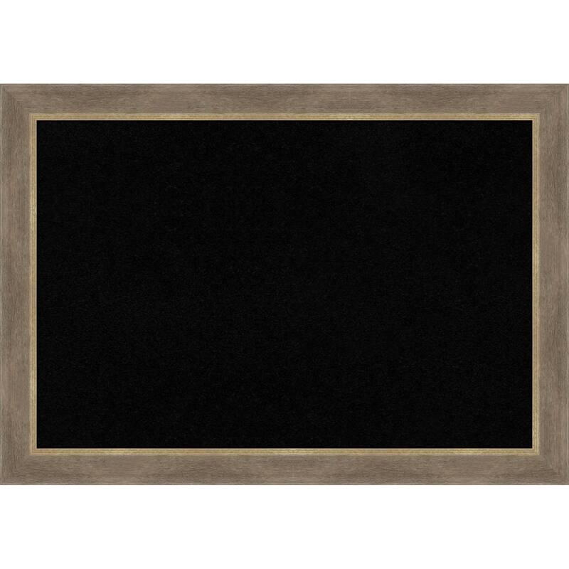 Driftwood Tan Wood Framed Cork Board - Bulletin Board, Organization Board, Pin Board