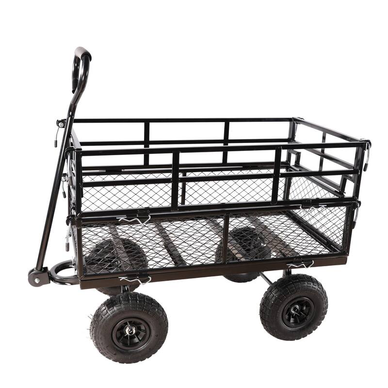 Multi-functional cart with detachable metal frame for farm and garden use