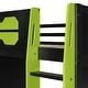 preview thumbnail 12 of 45, Full Size Wood Loft Bed with Built-in Gaming Desk, Multi-Tier Storage Shelves, and RGB Lighting Strip