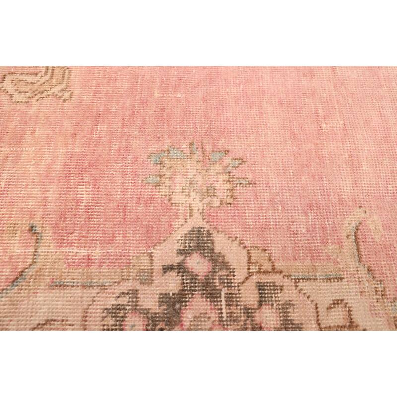 ECARPETGALLERY Hand-knotted Antalya Vintage Pink Wool Rug - 9'10 x 12'2