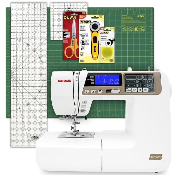 https://ak1.ostkcdn.com/images/products/is/images/direct/63e9bd08e97e126855460fb6c214907b590af29b/Janome-4120QDC-T-Quilting-Sewing-Machine-with-Olfa-Quilters-Combo.jpg?impolicy=medium