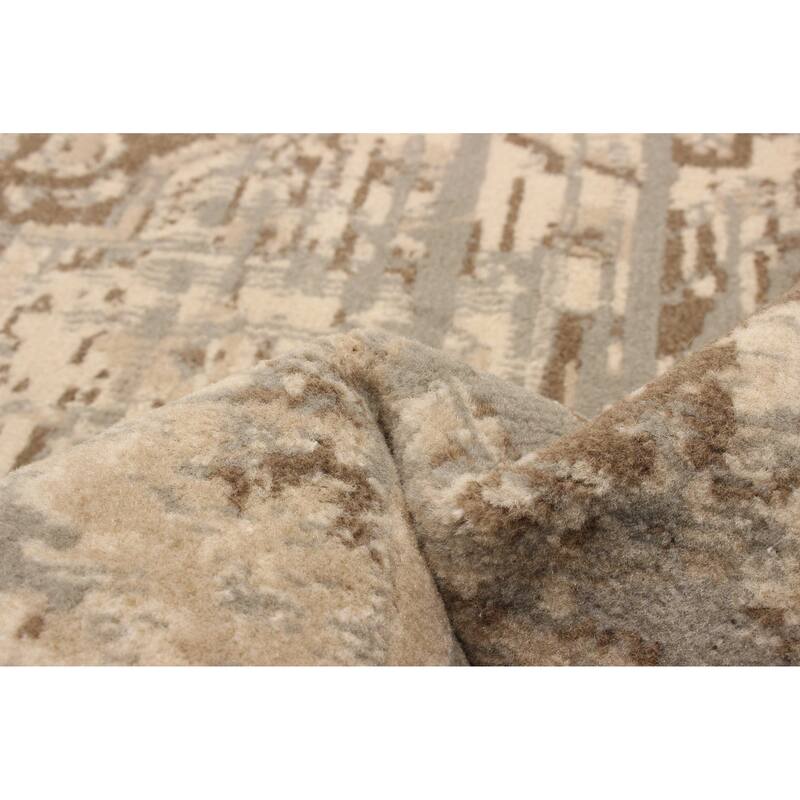 ECARPETGALLERY Machine Woven Priya Grey Area Rug