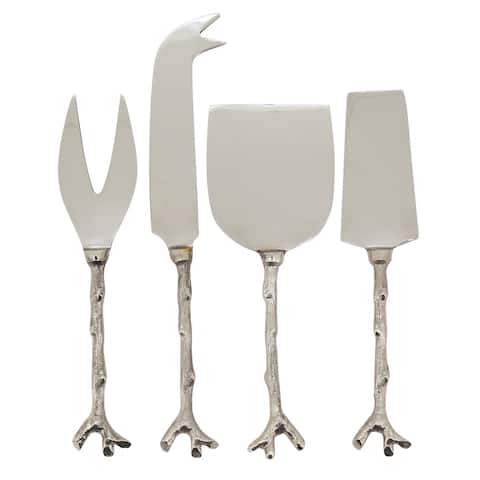 Cheese Cutlery Set With Twig Design (Set of 4)