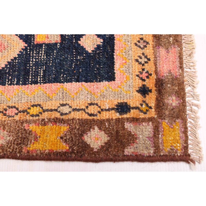 ECARPETGALLERY Hand-knotted Melis Vintage Red Wool Rug - 4'4 x 6'11