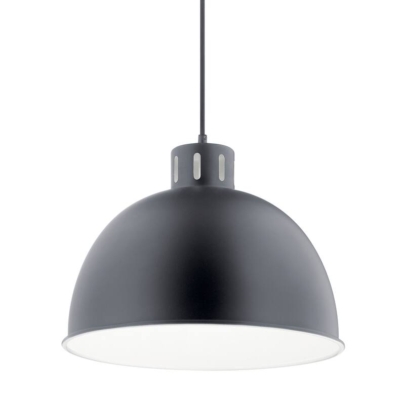 Kichler Zailey 16" Wide Single Pendant with Metal Shade - Black